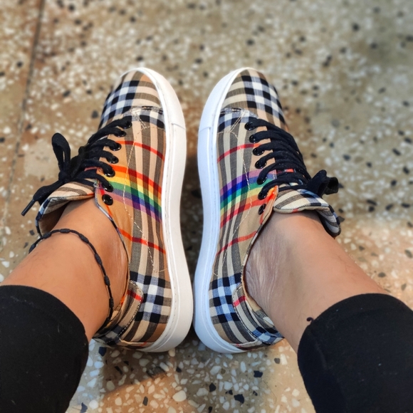 Burberry Rainbow Vintage Check Sneakers - Picture 5 of 5